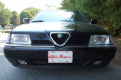 Alfa Romeo 164 LS Black 1995 Front View