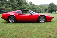 Ferrari 308 GTS Red 1979 Passenger Side View