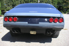 1972 Ferrari 365 GTC 4 Blue Rear View