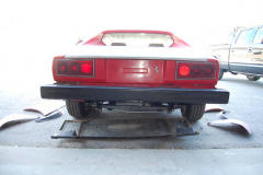 Ferrari 308 GT4 Red 1975 Rear View