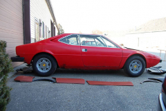 Ferrari 308 GT4 Red 1975 Passenger Side View