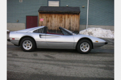 Ferrari 308 GTS Silver 25000 Miles 1979 Passenger Side View