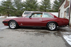 Ferrari 400i 5 speed Burgundy 1980 Driver Side View