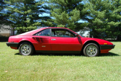 Ferrari Mondial Coupe Red 72000 Miles 1981 Passenger Side View