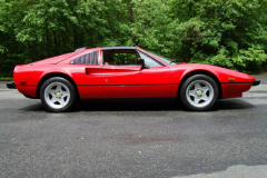 Ferrari 308 GTS QV Red 1984 Passenger Side View