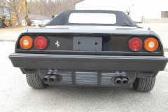 Ferrari Mondial Cab Black 1985 Rear View