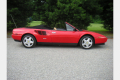 Ferrari Mondial Cab Red 52000 Miles 1986 Passenger Side View