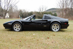 Ferrari 328 GTS Black 1987 Driver Side View