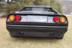 Ferrari 328 GTS Black 1987 Rear View