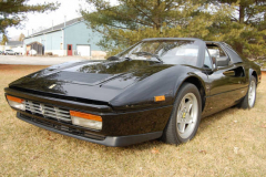 Ferrari 328 GTS Black 1987 Front View