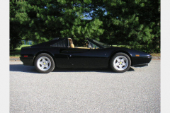 Ferrari 328 GTS Black 1987 Passenger Side View