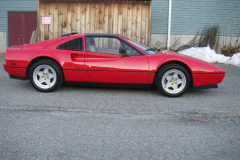 Ferrari 328 GTS Red 1988 Passenger Side View