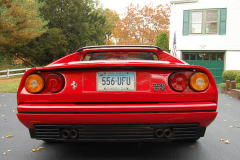 Ferrari 328 GTS Red 1988 Rear View