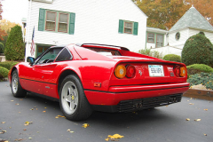 Ferrari 328 GTS Red 1988 Passenger Side View