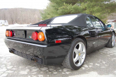 Ferrari Mondial T Cab Black 1990 Passenger Side View