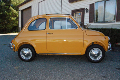 Fiat 500L Yellow 1969 Passenger Side View