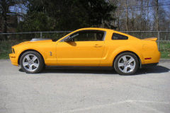 Ford Shelby GT500 Yellow 2008 Driver Side View