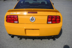 Ford Shelby GT500 Yellow 2008 Rear View