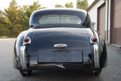 Jaguar XK 120 Coupe Black 1950 Rear View