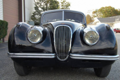 Jaguar XK 120 Coupe Black 1950 Front View