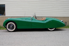 Jaguar XK 120 Roadster Green 1951 Driver Side View