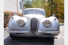 Jaguar XK120 White Project Car 1952 Front View