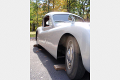 Jaguar XK120 White Project Car 1952 Passenger Side View