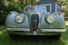 Jaguar XK120 Coupe Green 1953 Front View