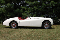 Jaguar XK 120 Roadster White 1954 Passenger Side View