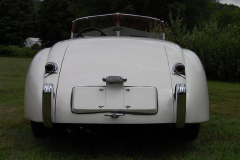 Jaguar XK 120 Roadster White 1954 Rear View