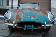 Jaguar XKE Series 1 Coupe Blue 1964 Front View