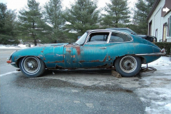 Jaguar XKE Series 1 Coupe Blue 1964 Driver Side View