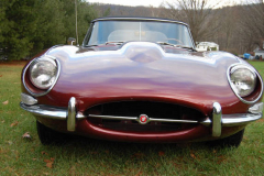 Jaguar XKE Roadster Series 1 5 Burgundy 1967 7Front View