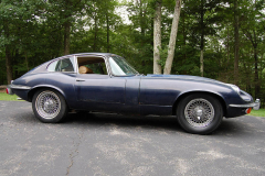 Jaguar XKE Series 2 Coupe Blue 1969 Passenger Side View