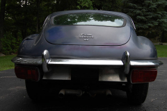 Jaguar XKE Series 2 Coupe Blue 1969 Rear View