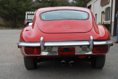 Jaguar XKE Series 2 Coupe Red 1969 Rear View