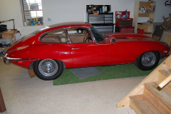 Jaguar XKE Series 2 Coupe Red 1969 Passenger Side View