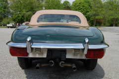 Jaguar XKE Series 2 Roadster Green 1969 Rear View