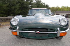 Jaguar XKE Series 2 Roadster Green 1969 Front View