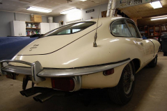 Jaguar XKE E Type Series 2 Coupe White 1970 Passenger Side View