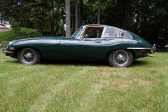 Jaguar XKE Series 2 Coupe Green 1970 Driver Side View