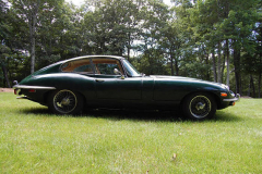 Jaguar XKE Series 2 Coupe Green 1970 Passenger Side View