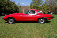 Jaguar XKE Series 2 Roadster Red 1971 Driver Side View