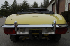 Jaguar XKE Series 2 Roadster Yellow 1971 Rear View