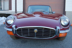 Jaguar XKE Series 3 Coupe Burgundy 1972 Front View