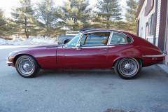 Jaguar XKE Series 3 Coupe Burgundy 1972 Driver Side View
