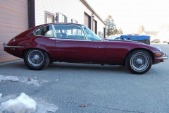 Jaguar XKE Series 3 Coupe Burgundy 1972 Passenger Side View