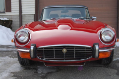 Jaguar XKE Series 3 Roadster Red 1973 Front View