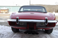 Jaguar XKE Series 3 Roadster Red 1973 Rear View