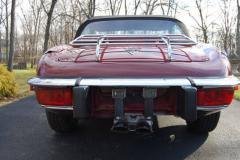 Jaguar XKE Series 3 Roadster Burgundy 1974 Rear View